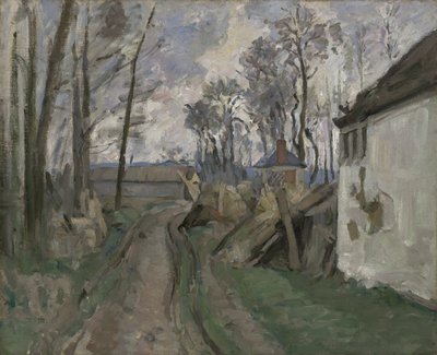 A Village Road near Auvers by Paul Cézanne